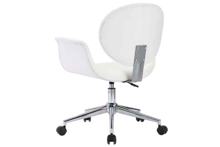 Snurrbar kontorsstol vit konstläder - Vit - Möbler - Fåtölj & stolar - Kontorsstol & skrivbordsstol