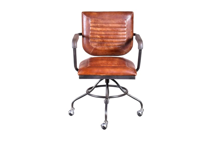 Stol Harrow - Silver/Brun - Möbler - Fåtölj & stolar - Kontorsstol & skrivbordsstol