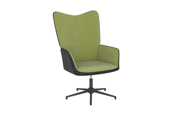 Vilstol ljusgrön sammet och PVC - Ljusgrön - Möbler - Fåtölj & stolar - Kontorsstol & skrivbordsstol