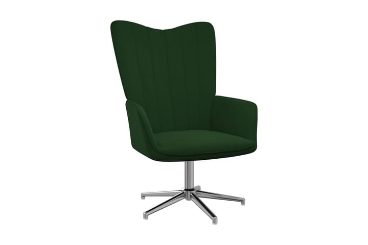 Vilstol mörkgrön sammet - Mörkgrön - Möbler - Fåtölj & stolar - Kontorsstol & skrivbordsstol