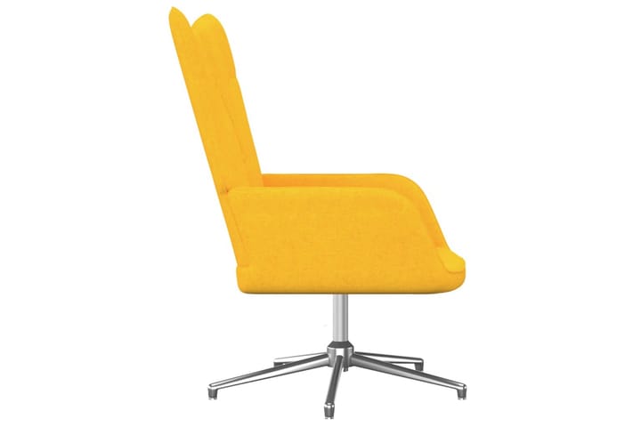 Vilstol senapsgul tyg - Gul - Möbler - Fåtölj & stolar - Kontorsstol & skrivbordsstol