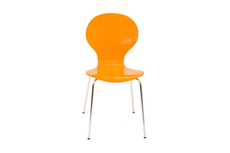 Köksstol Elisha - Orange|Krom - Möbler - Fåtölj & stolar - Matstol & köksstol