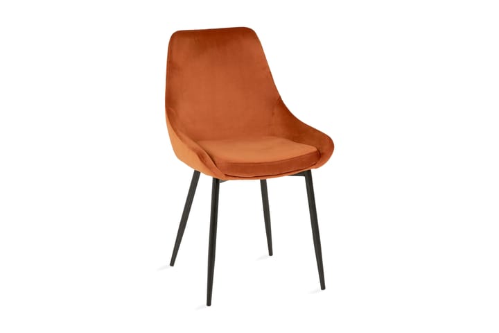 Köksstol Erle - Orange|Svart - Möbler - Fåtölj & stolar - Matstol & köksstol