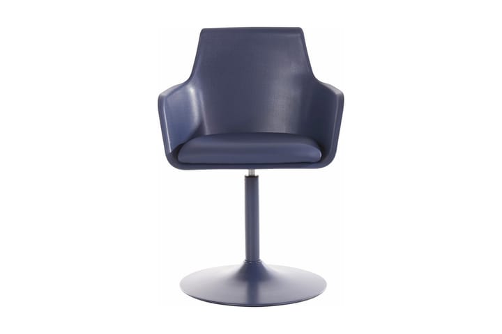 Köksstol Mario Konstläder 2-pack - Mörkblå|Metall - Möbler - Fåtölj & stolar - Karmstol