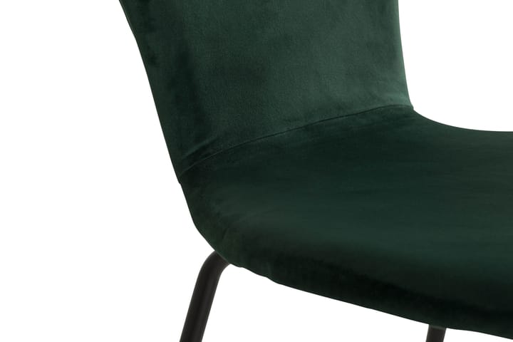 Köksstol Miko Sammet - Grön|Svart - Möbler - Fåtölj & stolar - Matstol & köksstol