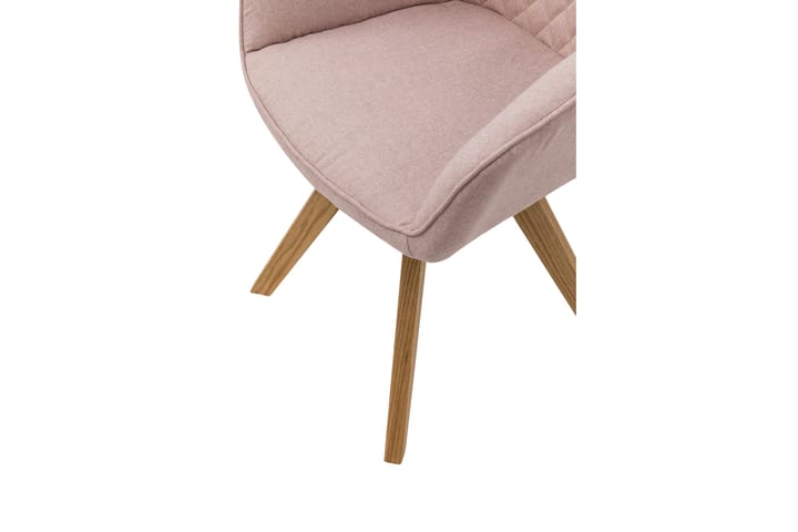 Matstol set of 2 pink fabric - Möbler - Fåtölj & stolar - Matstol & köksstol