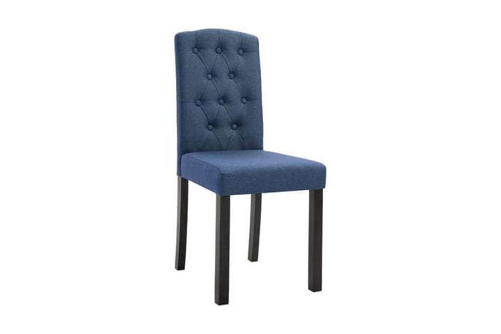 Matstolar 2 st blå tyg - Blå - Möbler - Fåtölj & stolar - Matstol & köksstol