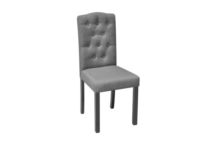 Matstolar 2 st grå tyg - Grå - Möbler - Fåtölj & stolar - Matstol & köksstol