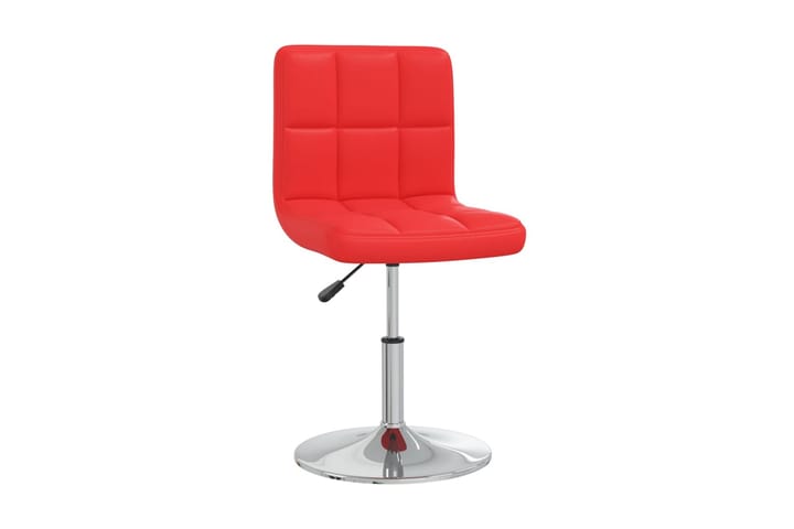 Matstolar 2 st röd konstläder - Röd - Möbler - Fåtölj & stolar - Karmstol