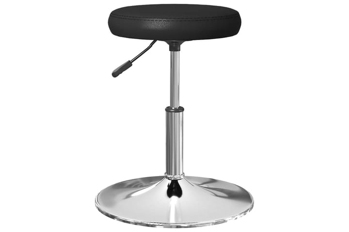Matstolar 2 st svart konstläder - Svart - Möbler - Fåtölj & stolar - Matstol & köksstol