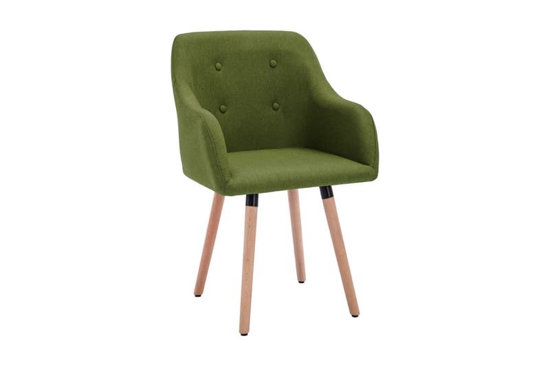 Matstolar 4 st grön tyg - Grön - Möbler - Fåtölj & stolar - Matstol & köksstol