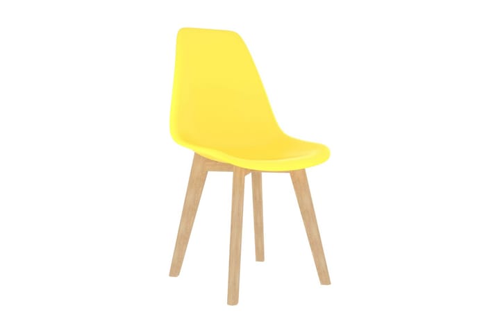 Matstolar 4 st gul plast - Gul - Möbler - Fåtölj & stolar - Matstol & köksstol