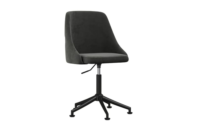 Matstolar 4 st mörkgrå sammet - Grå - Möbler - Fåtölj & stolar - Karmstol