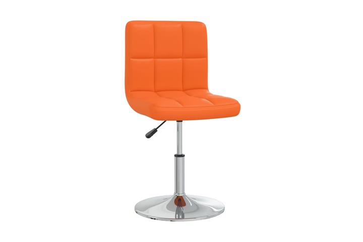 Matstolar 4 st orange konstläder - Orange - Möbler - Fåtölj & stolar - Matstol & köksstol