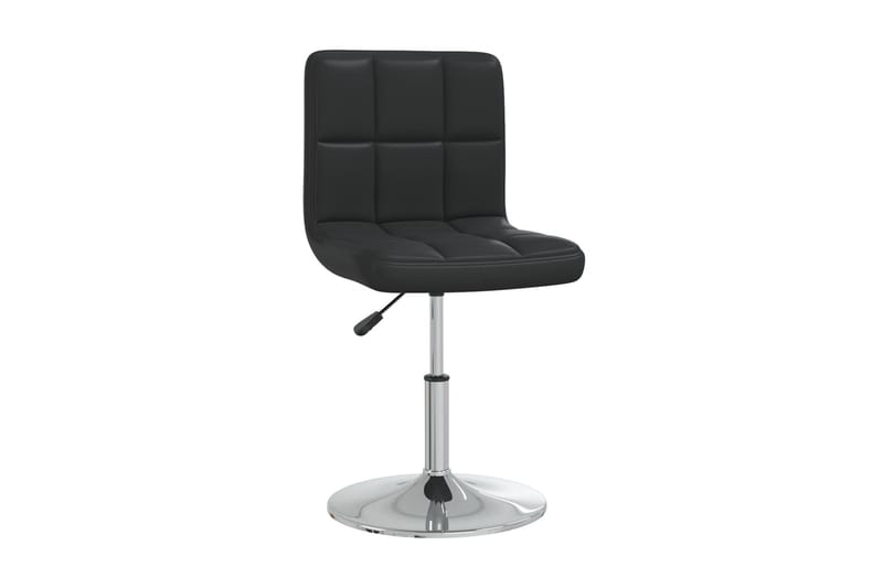 Matstolar 4 st svart konstläder - Svart - Möbler - Fåtölj & stolar - Karmstol