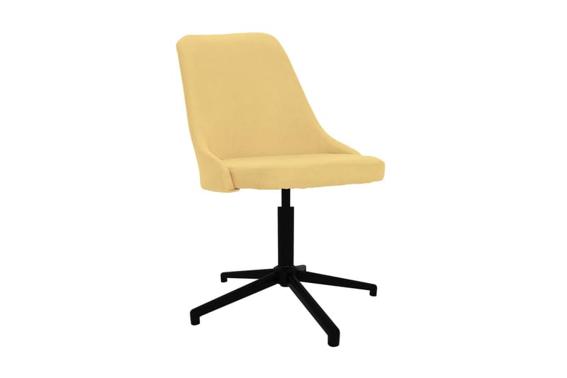 Snurrbar kontorsstol gul tyg - Gul - Möbler - Fåtölj & stolar - Matstol & köksstol