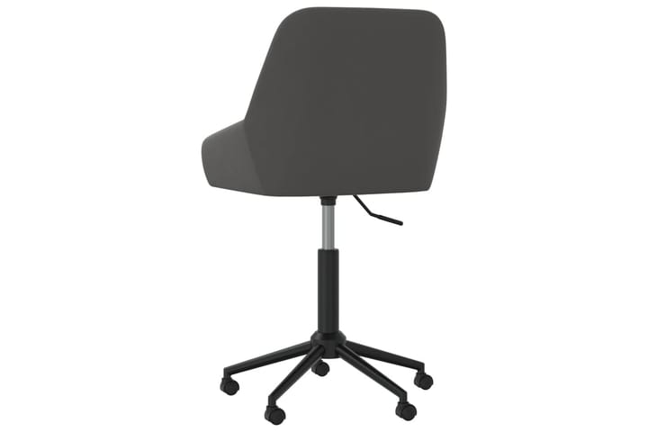 Snurrbar matstol mörkgrå sammet - Grå - Möbler - Fåtölj & stolar - Matstol & köksstol