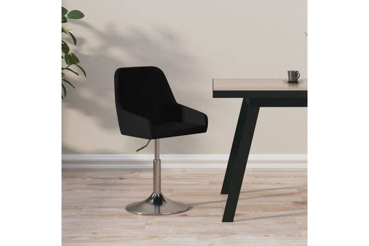 Snurrbar matstol svart tyg - Svart - Möbler - Fåtölj & stolar - Matstol & köksstol