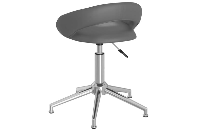 Snurrbara matstolar 2 st grå konstläder - Grå - Möbler - Fåtölj & stolar - Matstol & köksstol