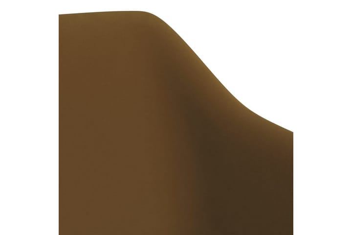 Snurrbara matstolar 4 st brun sammet - Brun - Möbler - Fåtölj & stolar - Matstol & köksstol