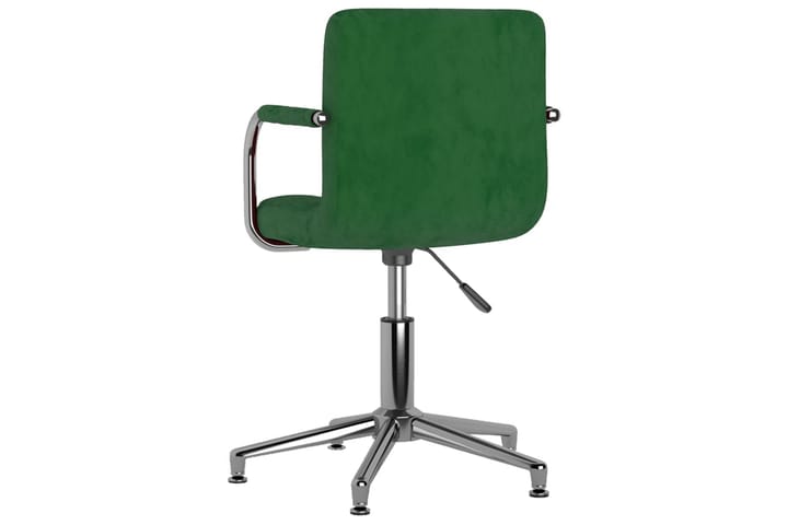 Snurrbara matstolar 4 st mörkgrön sammet - Grön - Möbler - Fåtölj & stolar - Matstol & köksstol