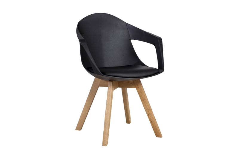 Stolar 2st STUART 58x57xH82cm svart plaststol - Möbler - Fåtölj & stolar - Matstol & köksstol