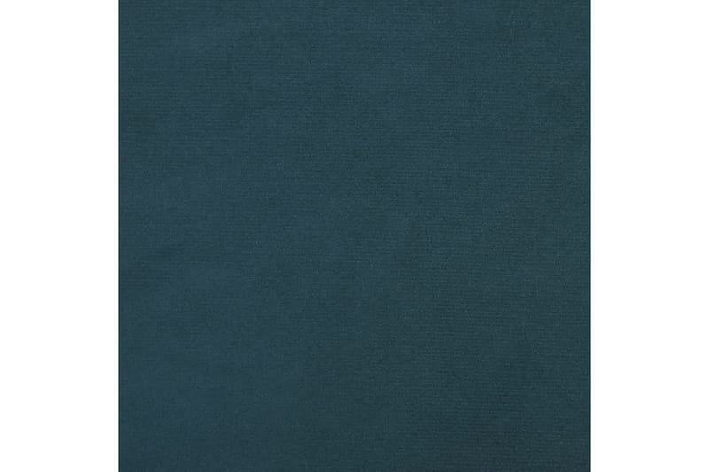 Fotpall blå 78x56x32 cm sammet - Blå - Möbler - Fåtölj & stolar - Pall & puff - Fotpallar