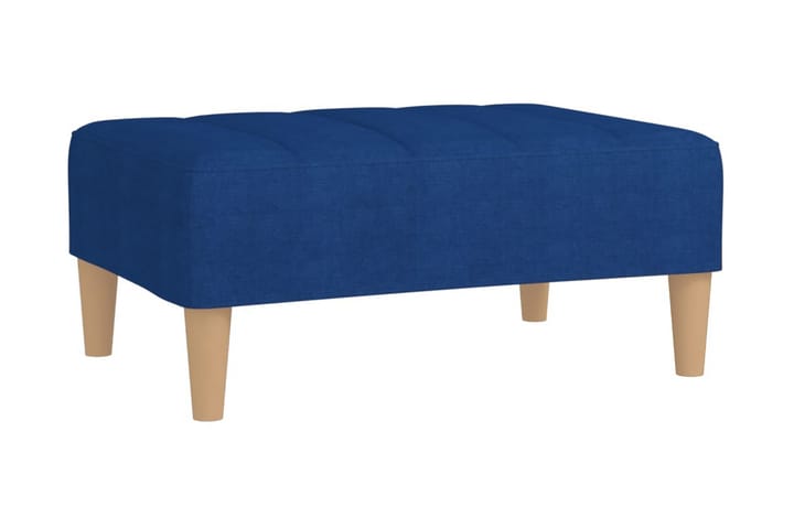 Fotpall blå 78x56x32 cm tyg - Blå - Möbler - Fåtölj & stolar - Pall & puff - Fotpallar
