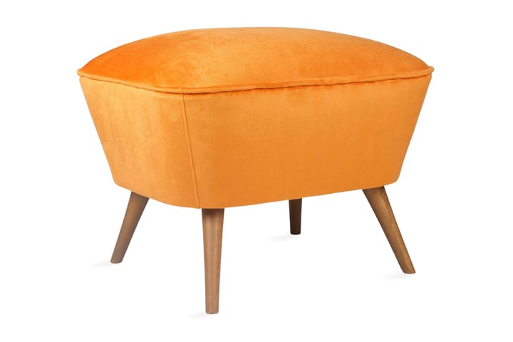 Fotpall Guthy - Orange - Möbler - Fåtölj & stolar - Pall & puff - Fotpallar