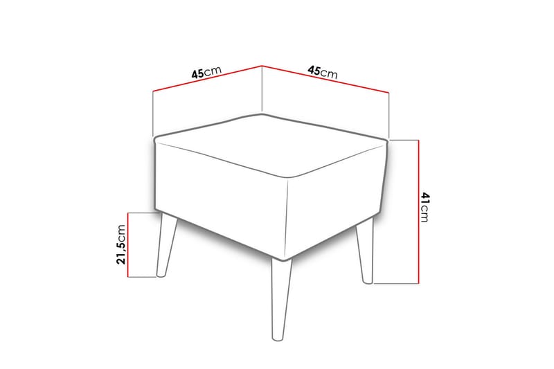 Fotpall - Svart - Möbler - Fåtölj & stolar - Pall & puff - Fotpallar