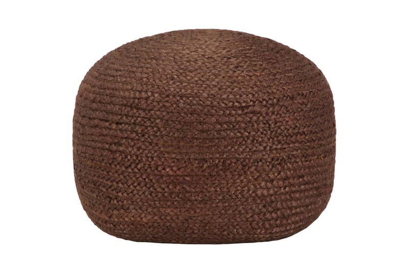Handgjord sittpuff brun 40x45 cm jute - Brun - Möbler - Fåtölj & stolar - Pall & puff - Sittpuff