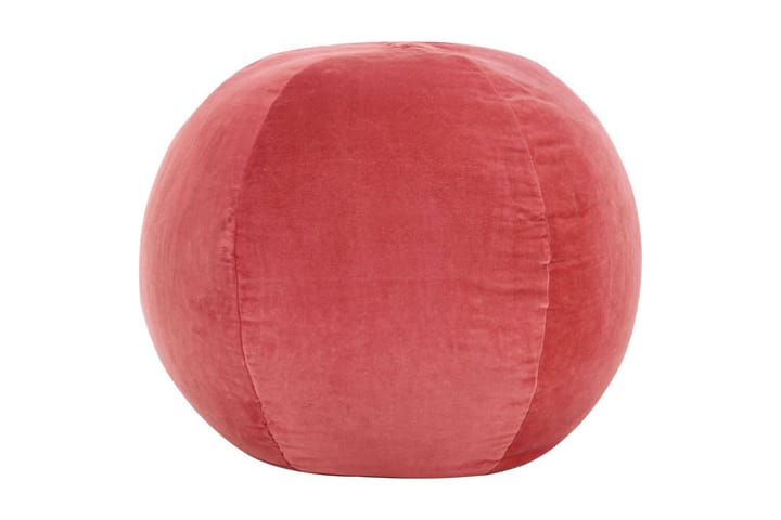 Sittpuff bomullssammet 50x35 cm rosa - Rosa - Möbler - Fåtölj & stolar - Pall & puff - Sittpuff