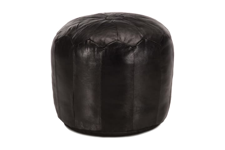 Sittpuff svart 40x35 cm äkta getskinn - Svart - Möbler - Fåtölj & stolar - Pall & puff