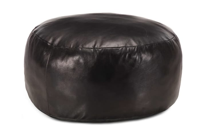 Sittpuff svart 60x30 cm äkta getskinn - Svart - Möbler - Fåtölj & stolar - Pall & puff - Sittpuff