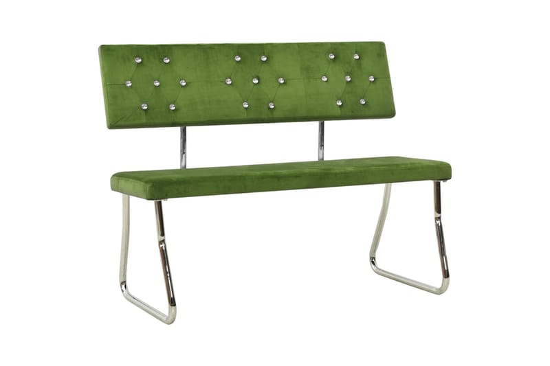 Bänk 110 cm ljusgrön sammet - Grön - Möbler - Fåtölj & stolar - Sittbänk