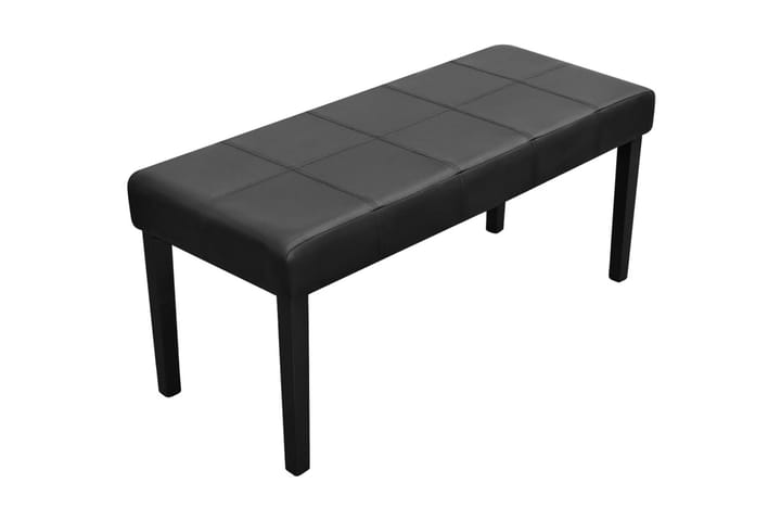 Bänk konstläder svart - Svart - Möbler - Fåtölj & stolar - Sittbänk