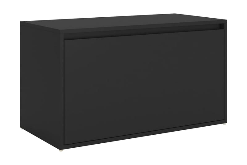 Hallbänk svart 80x40x45 cm spånskiva - Svart - Möbler - Fåtölj & stolar - Sittbänk