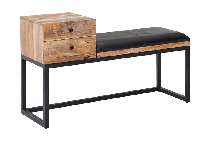 Sittbänk Kolanda 100 cm - Brun - Möbler - Fåtölj & stolar - Sittbänk