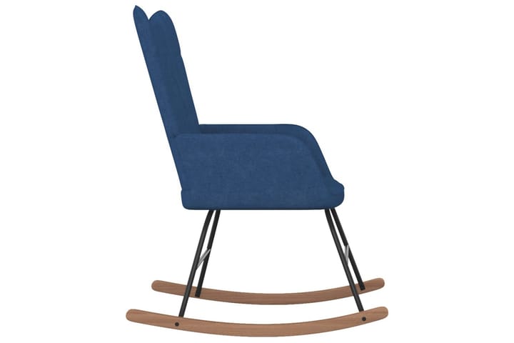 Gungstol blå tyg - Blå - Möbler - Fåtölj & stolar - Snurrstol & Gungstol