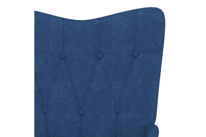 Gungstol blå tyg - Blå - Möbler - Fåtölj & stolar - Snurrstol & Gungstol