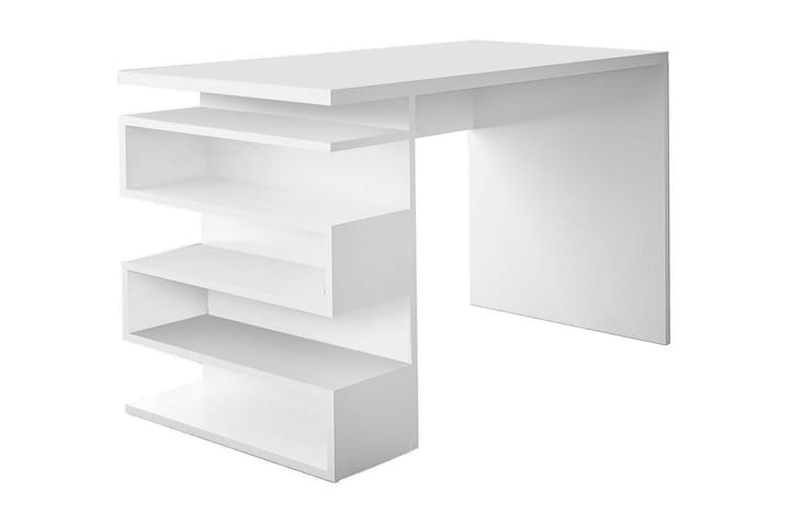 Skrivbord Clora 120 cm med Sidoförvaring - Vit - Möbler - Bord & matgrupp - Kontorsbord - Skrivbord