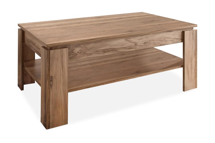 Soffbord Rifallet 110 cm med Förvaring Hylla - Valnötsbrun - Möbler - Bord & matgrupp - Soffbord