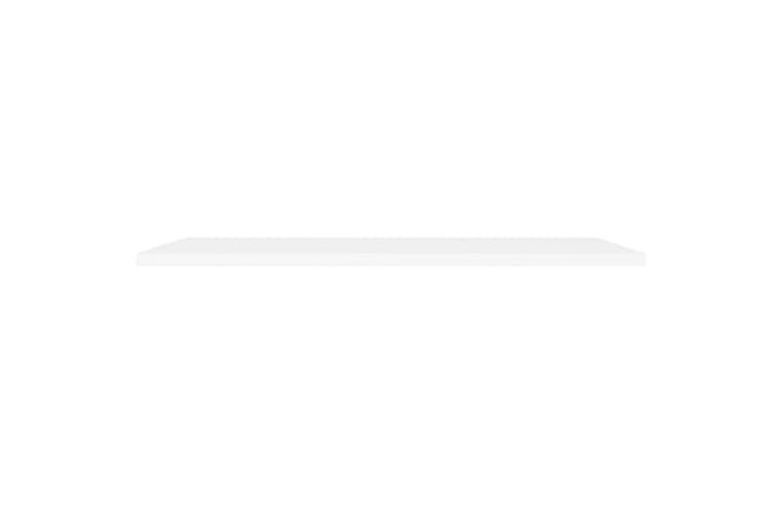 Svävande vägghylla vit 120x23,5x3,8 cm MDF - Vit - Möbler - Förvaring - Hyllor