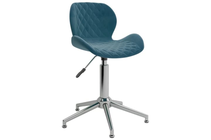 Snurrbar kontorsstol blå sammet - Blå - Möbler - Fåtölj & stolar - Kontorsstol & skrivbordsstol