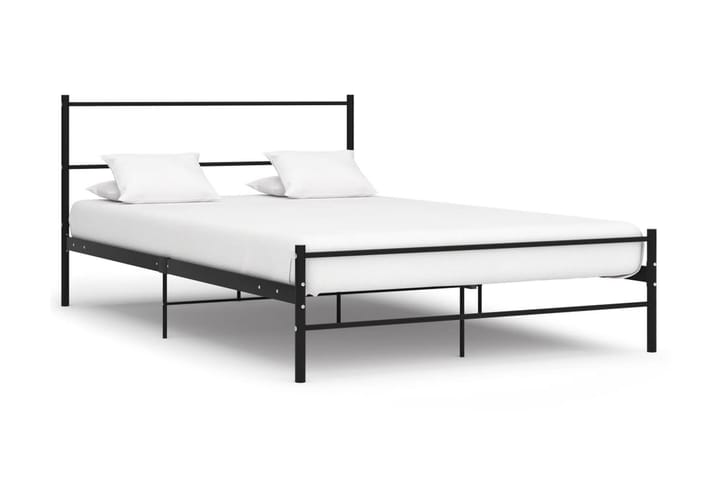 Sängram svart metall 140x200 cm - Svart - Möbler - Sängar - Sängram & sängstomme