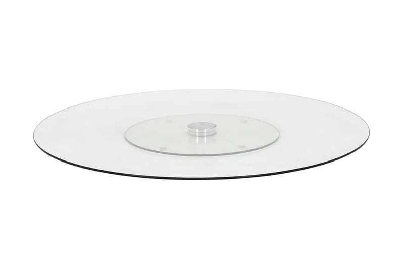 Snurrbar serveringsbricka transparent 60 cm härdat glas - Transparent - Servering & matlagning - Bricka & fat - Serveringsfat & serveringsbricka