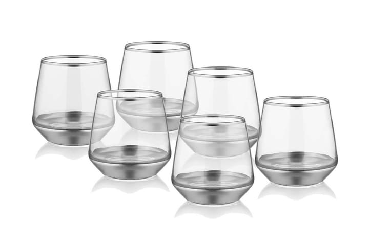 Vattenglas - Silver - Inredning - Badrumsinredning - Duschdraperi