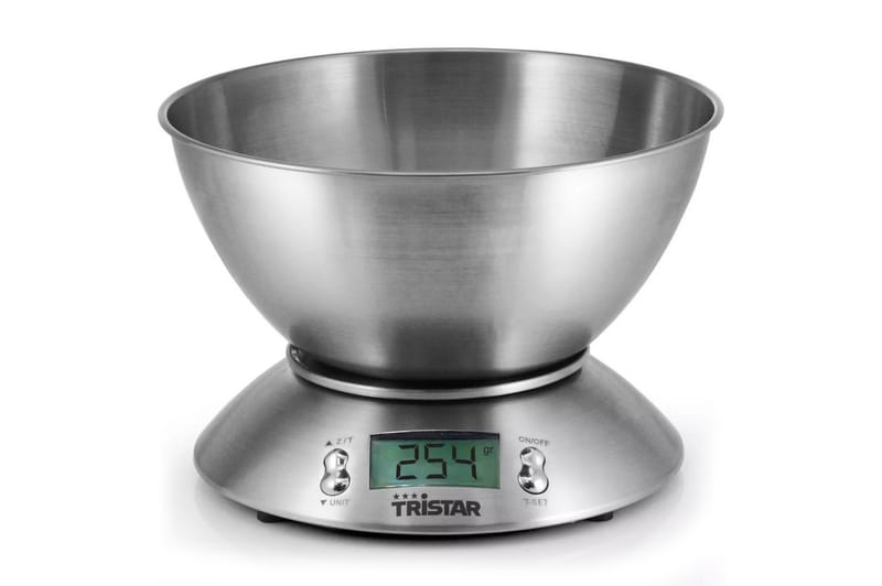 Tristar Köksvåg 5 kg med skål - Silver - Servering & matlagning - Köksredskap & kökstillbehör - Mätare & mått - Köksvåg