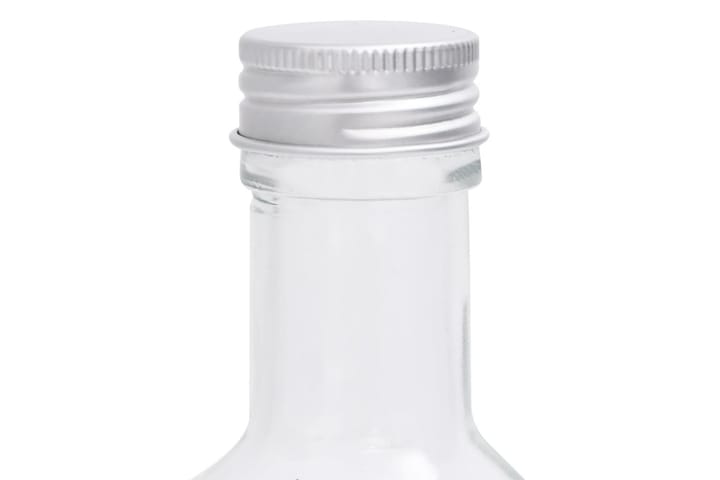 Glasflaskor 250 ml med skruvkork fyrkantiga 12 st - Transparent - Servering & matlagning - Karaff & tillbringare - Vattenkaraff