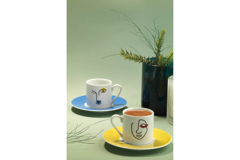 Kaffekopp Mahasim 4-delar - Flerfärgad - Servering & matlagning - Muggar & koppar - Kaffekopp & kaffemugg